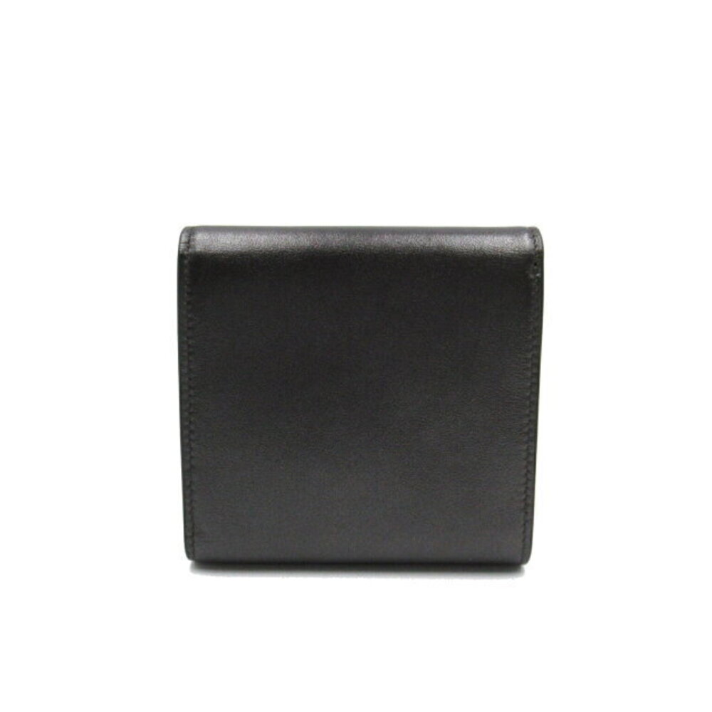 Balenciaga Wallet Leather Black Tri Compact fold